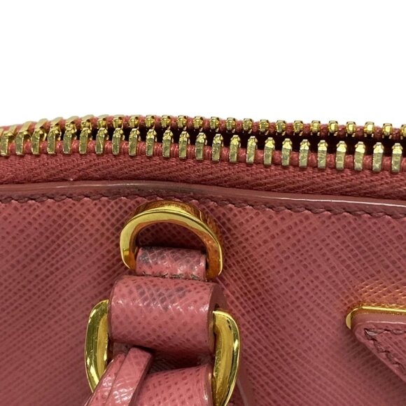 Auth PRADA - Pink Saffiano Leather Handbag - Picture 12 of 16